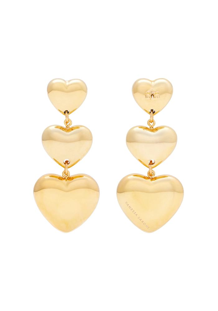 Boucles D'Oreilles Triple Heart - Vanessa Baroni