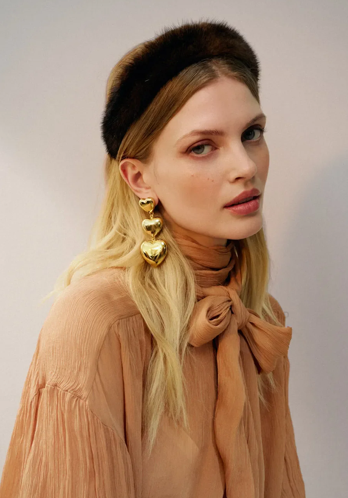 Boucles D'Oreilles Triple Heart - Vanessa Baroni