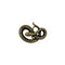 Gold Coiled Snake Belt Buckle