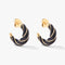 Diana Small Black Hoop Earrings