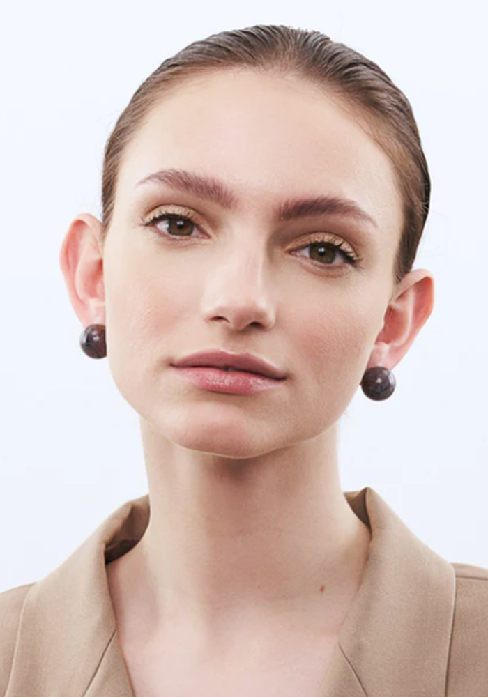 Boucles D'Oreilles Dot Ikat Marble - Vanessa Baroni