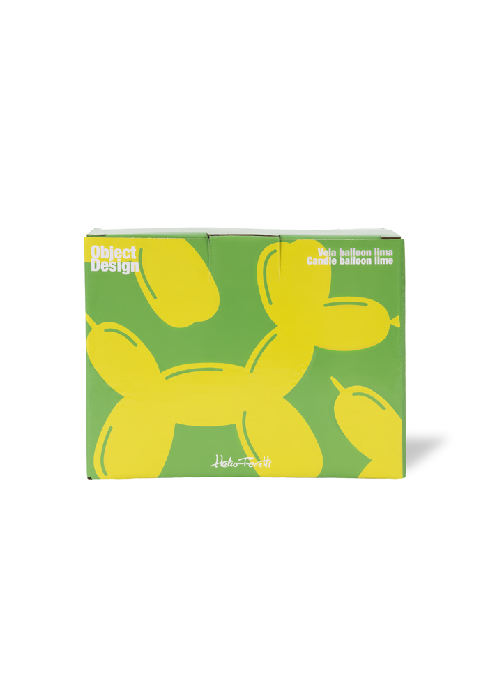 Bougie Chien Ballon Lime - Blush Sélection
