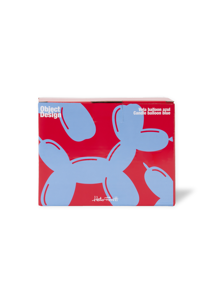 Bougie Chien Ballon Bleu - Blush Sélection