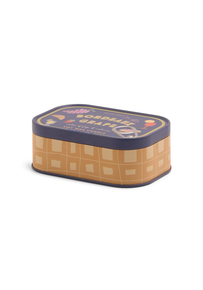 Bougie Bistro Tin Bordeaux Grape - Blush Sélection Décoration
