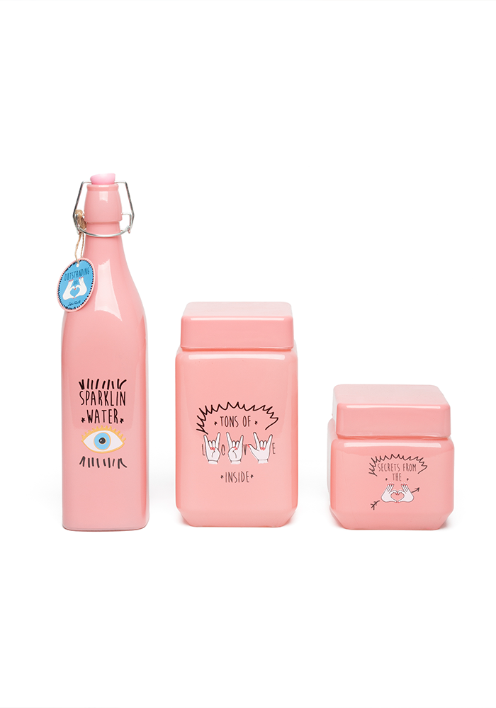Set De 2 Jars Et 1 Bouteille Outstanding - Blush Sélection