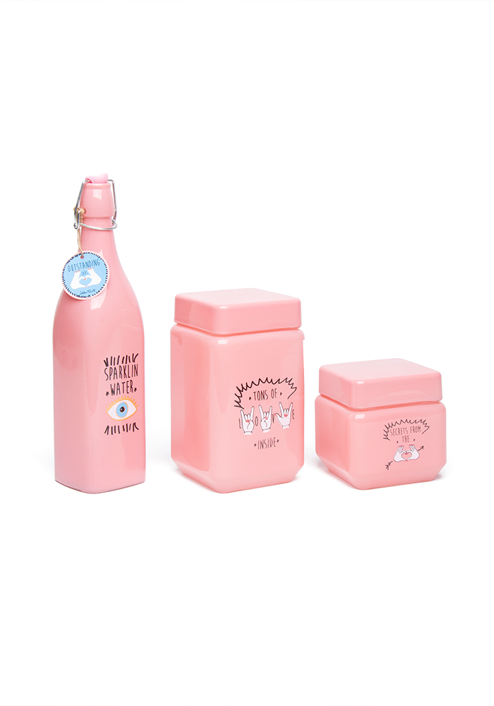 Set De 2 Jars Et 1 Bouteille Outstanding - Blush Sélection