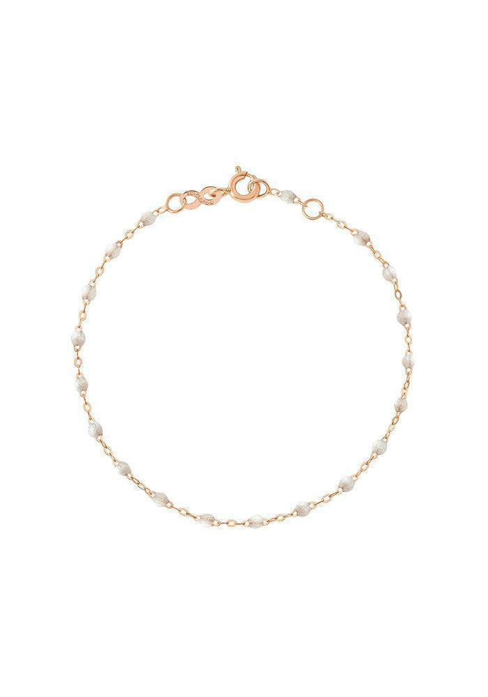 Bracelet Classique Gigi Or Rose Et Résines Opale 15cm - Gigi Clozeau