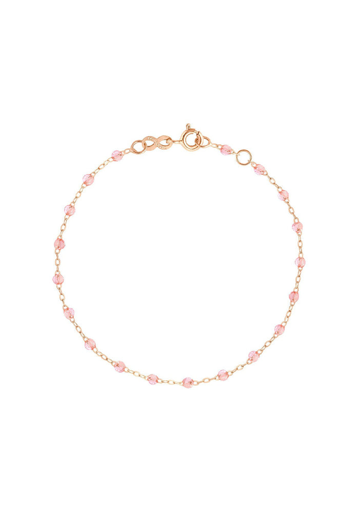 Bracelet Classique Gigi Or Rose Et Résines Rosée 15cm - Gigi Clozeau