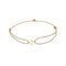 Bracelet Letters Or Rose Sur Cordon Beige