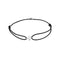 White Gold Initial Bracelet On Black Cord