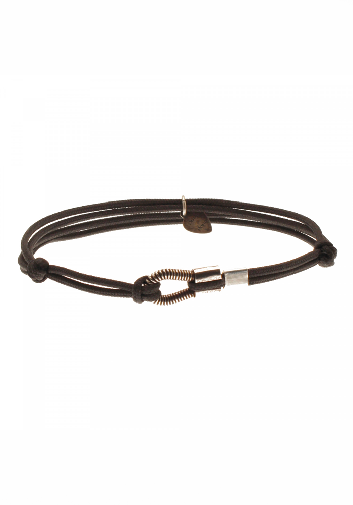 Bracelet Homme Me Corde De Basse Gris Foncé - Sing A Song