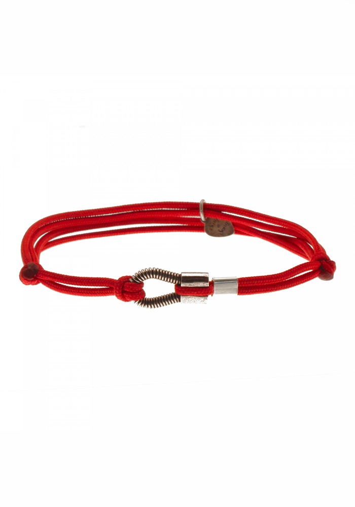 Bracelet Homme Me Corde De Basse Rouge - Sing A Song