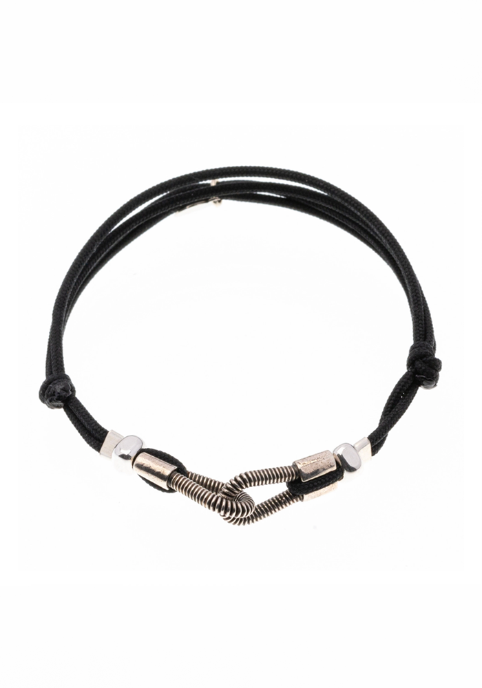 Bracelet Homme You And Me Corde De Basse Cordon Noir - Sins A Song