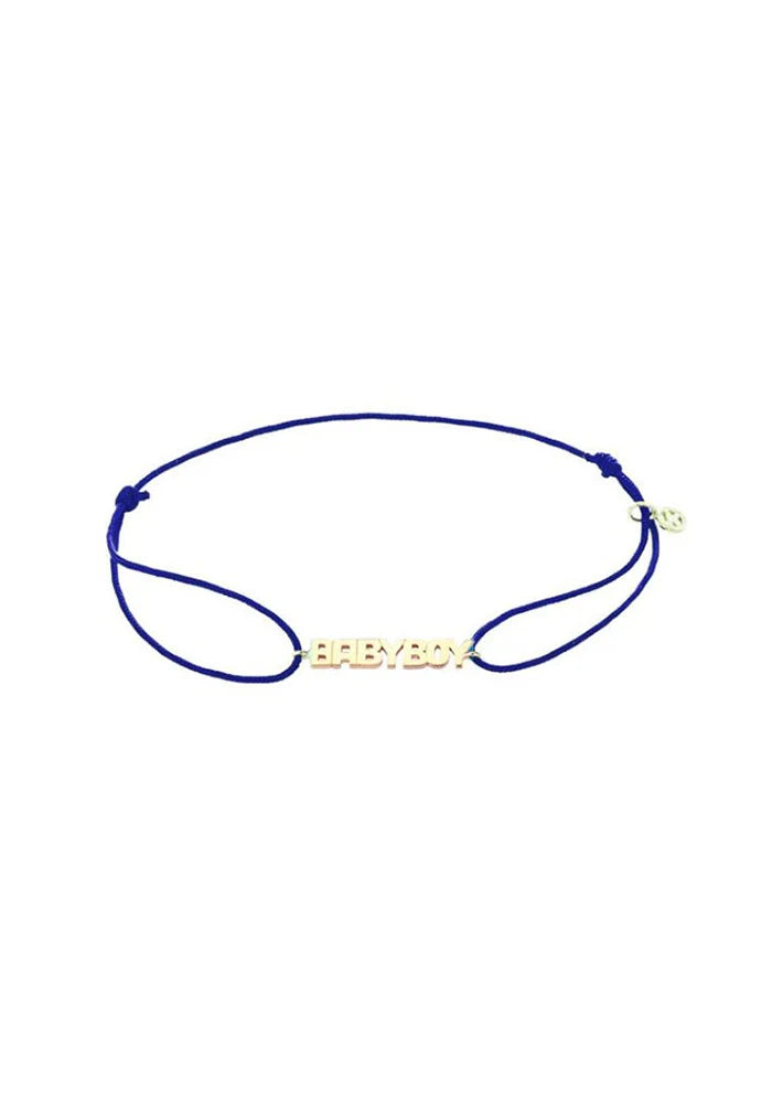Bracelet Babyboy En Or Rose Sur Cordon - Kismet