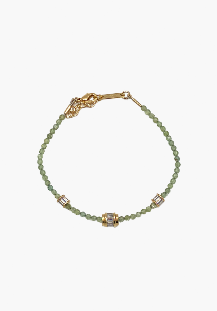 Bracelet Baby Elon Apatites Vertes - Hanka Ïn