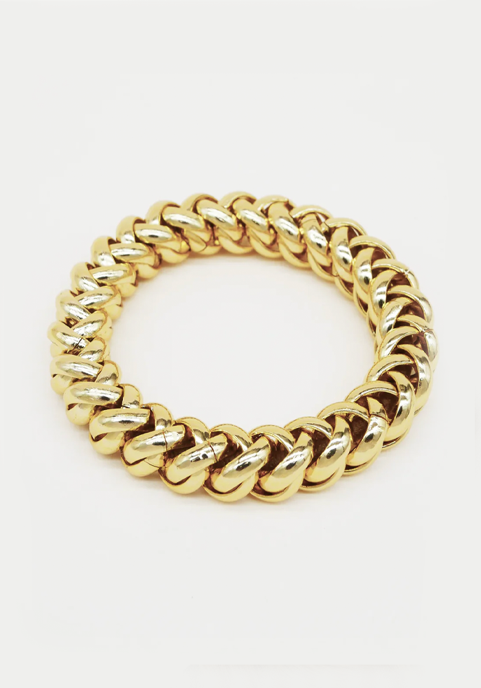 Bichou Bracelet-Chouchou Chaine Dorée - Blush Sélection Accessoires