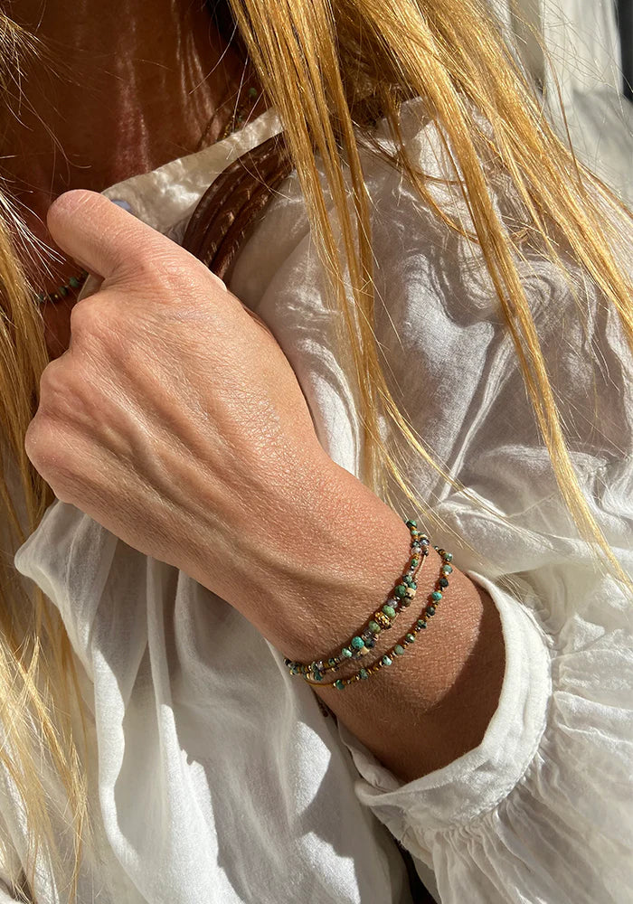 Bracelet Multi Pierres Fleur - Be By Cat