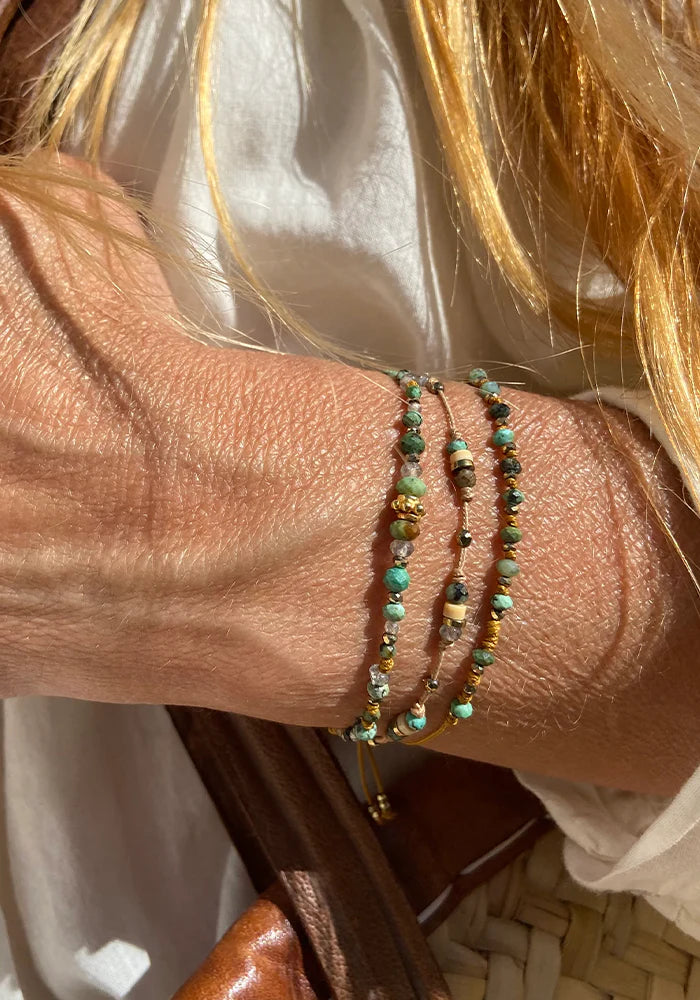 Bracelet Multi Pierres Fleur - Be By Cat