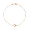 Star of David Bracelet Rose Gold and White Resin 15cm