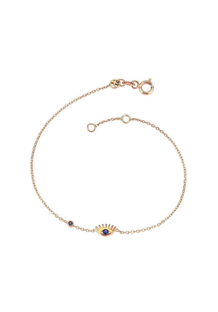 Bracelet Evil Eye Saphir - Kismet By Milka