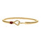 Big Bass String Hook Bracelet Gold Plated Red Jasper