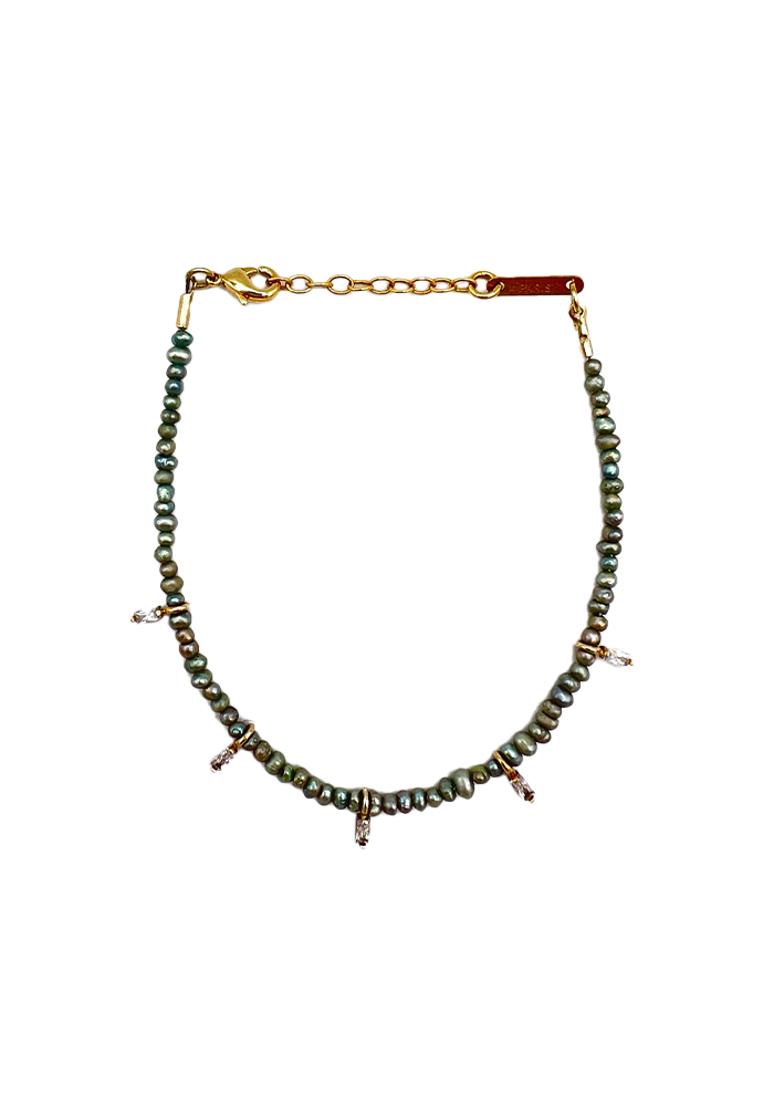 Bracelet Joy Kaki Avec Baguettes - Hanka Ïn