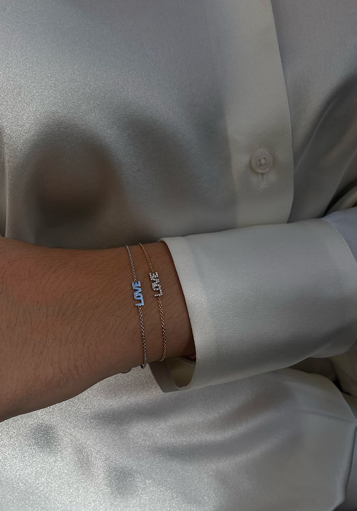 Bracelet Love Or Blanc - Kismet