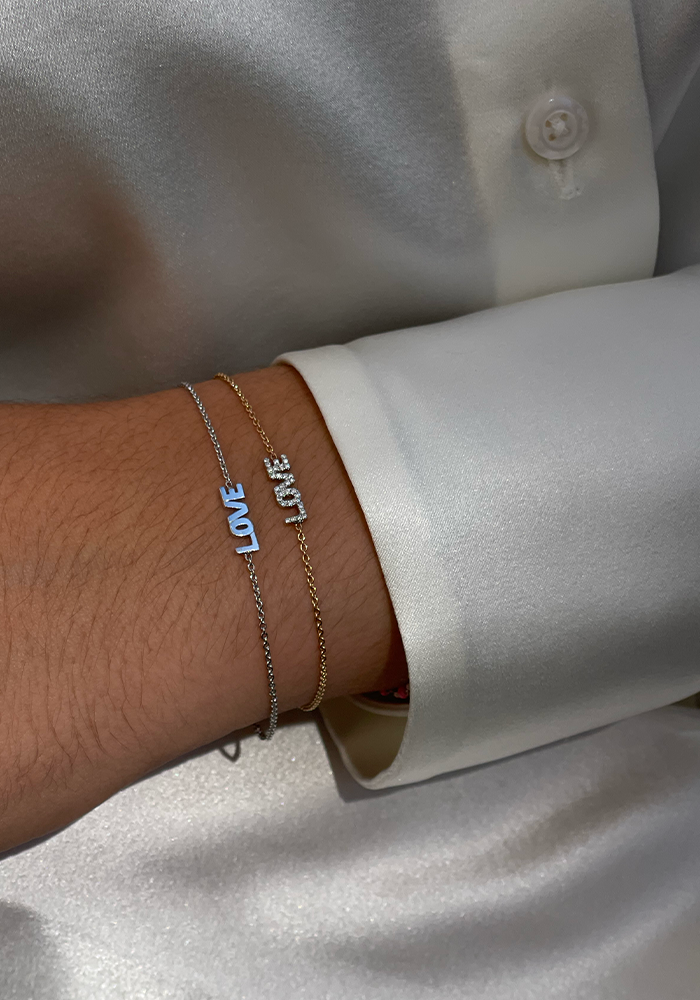 Bracelet Love Or Blanc - Kismet