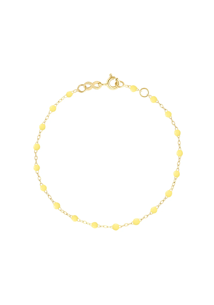 Bracelet Classique Gigi Or Jaune Et Résines Mimosa 15cm - Gigi Clozeau