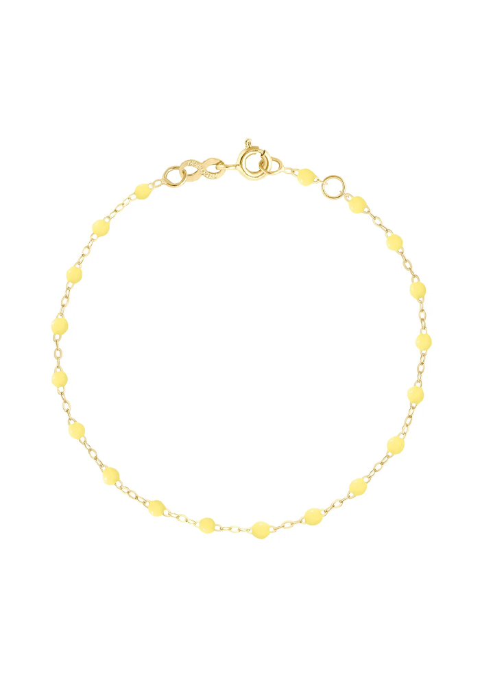 Bracelet Classique Gigi Or Jaune Et Résines Mimosa 17cm - Gigi Clozeau
