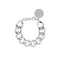 Mini Flat Chain Silver Bracelet