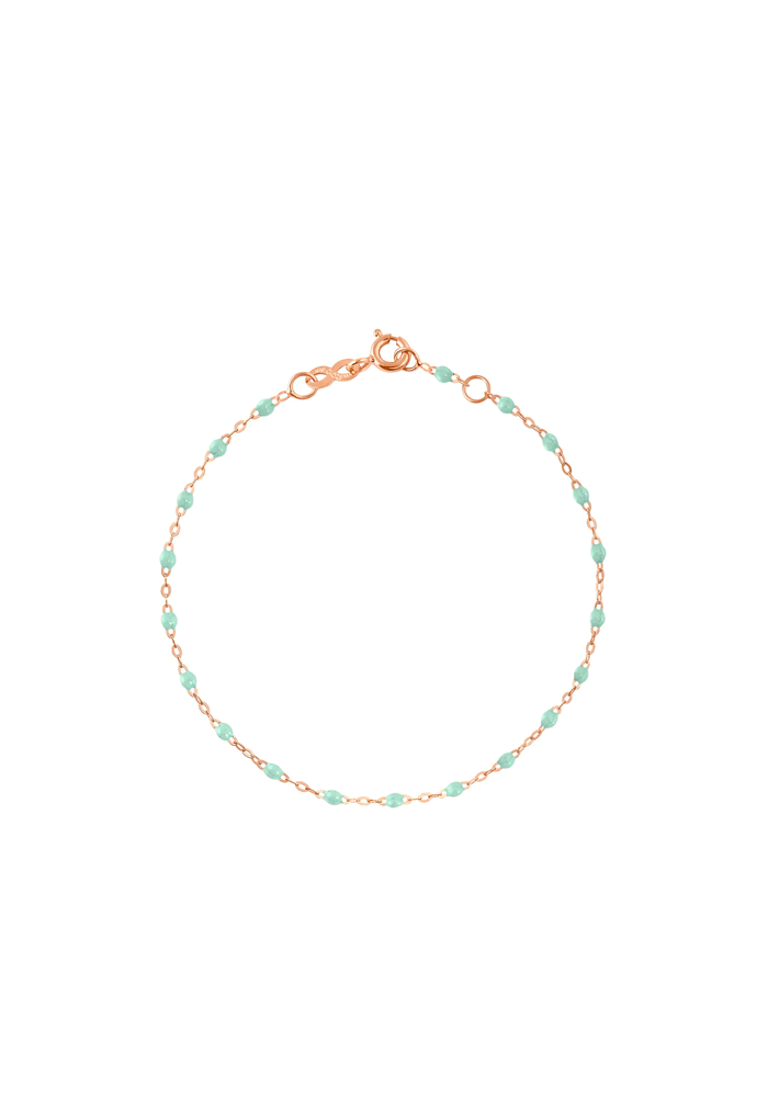 Bracelet Enfant Classique Gigi Or Rose Et Résines Jade 13cm - Gigi Clozeau
