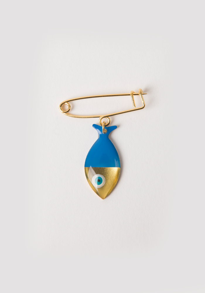 Broche Poisson XXS Bleu - Bord De L'Eau