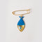 Broche de pez azul XXS
