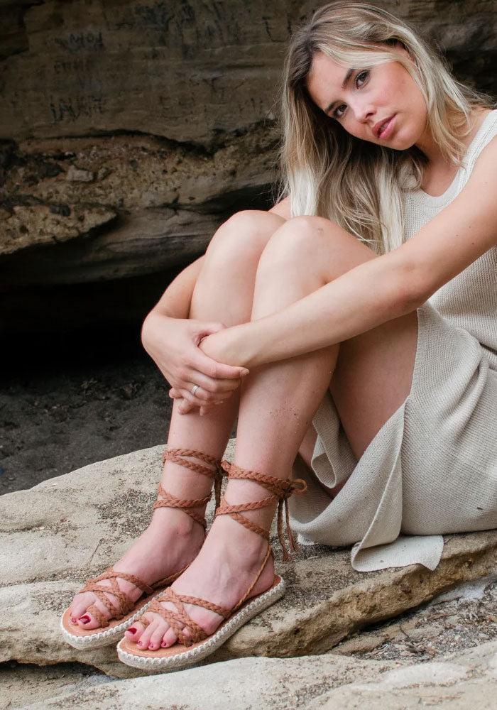 Sandales Ola Camel - Mapache