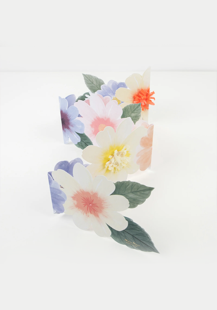 Carte Dépliante Multi Fleurs - Meri Meri