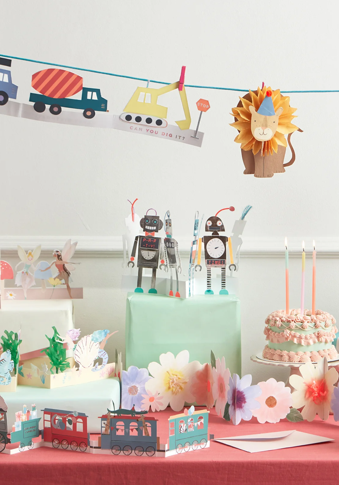 Carte Dépliante Multi Fleurs - Meri Meri