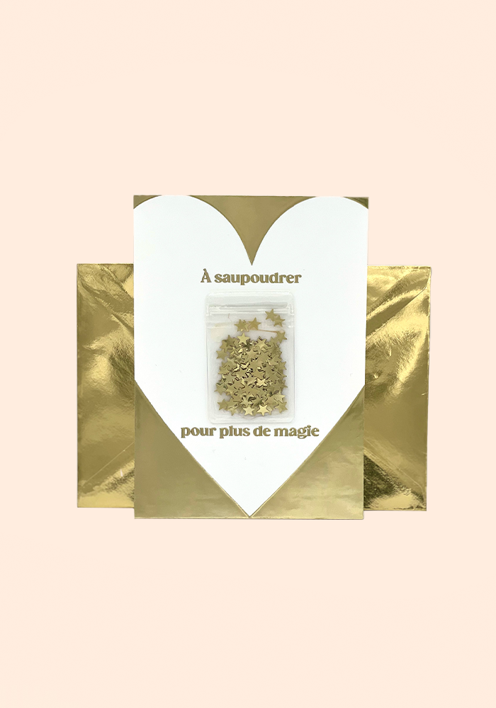 Carte De Voeux À Saupoudrer Pour Plus De Magie Étoile - Blush