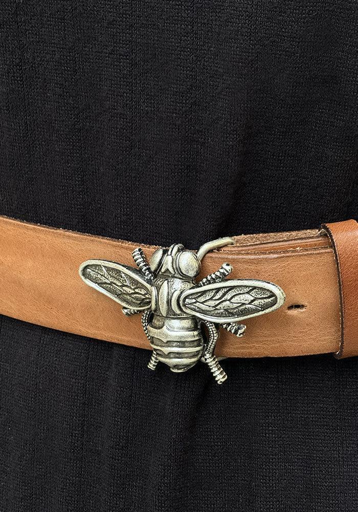 Boucle De Ceinture Abeille Argentée Petit Modèle - Yolete