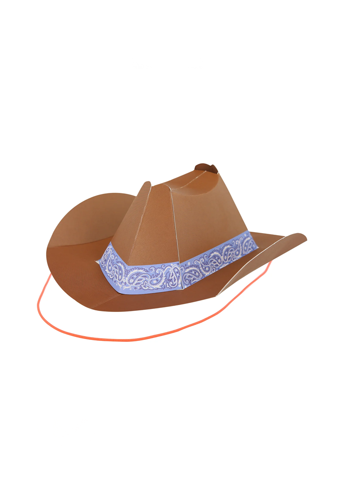 Lot De 8 Chapeaux De Cowboys En Carton - Meri Meri