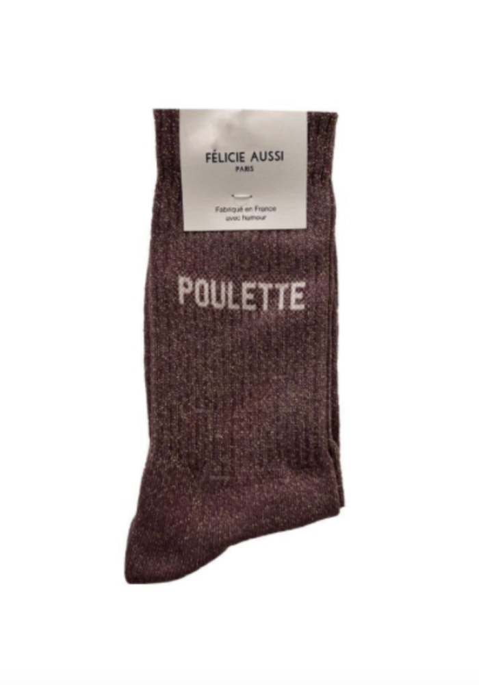 Chaussettes "Poulette" Paillettes - Félicie Aussi