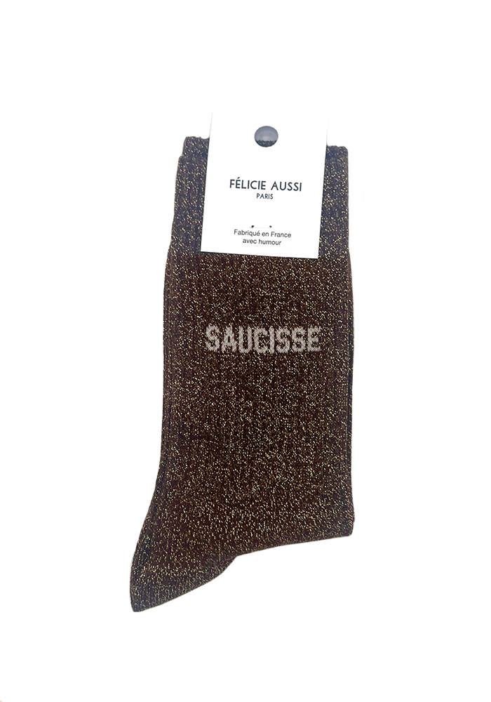 Chaussettes Saucisse Paillettes - Félicie Aussi