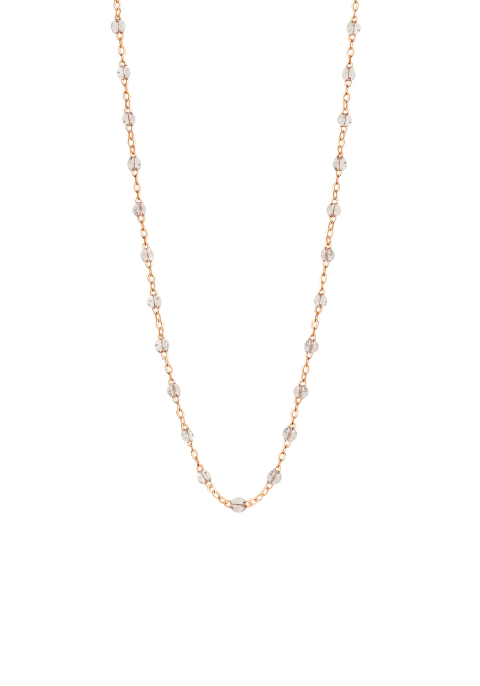 Collier Classique Gigi Or Rose Et Résines Sparkle 45cm - Gigi Clozeau