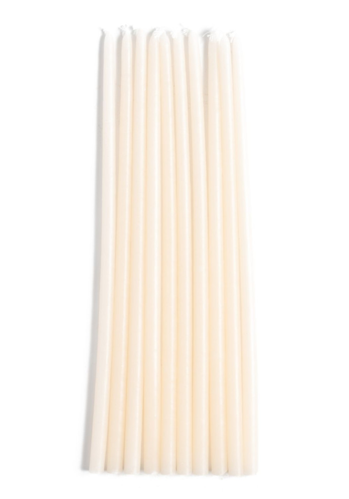 Coffret Écru Bougies Fines Et Bougeoirs Adaptateurs - Maison Pechavy