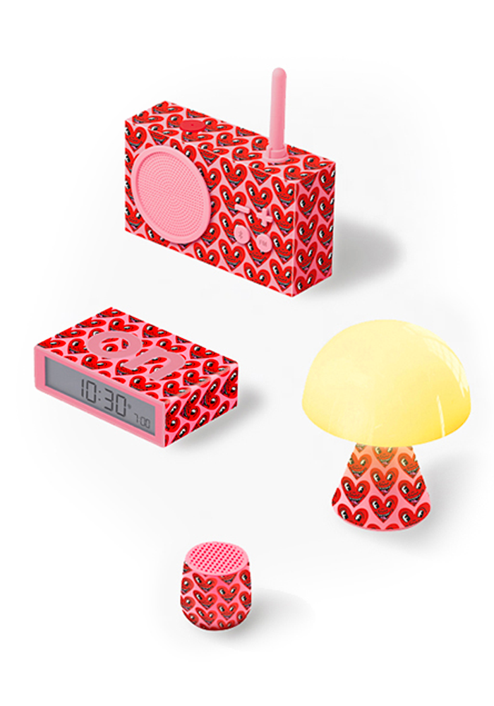Coffret Cadeau Keith Haring Heart Pink - Lexon