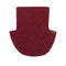 Cuello de cachemira jaspeado burdeos