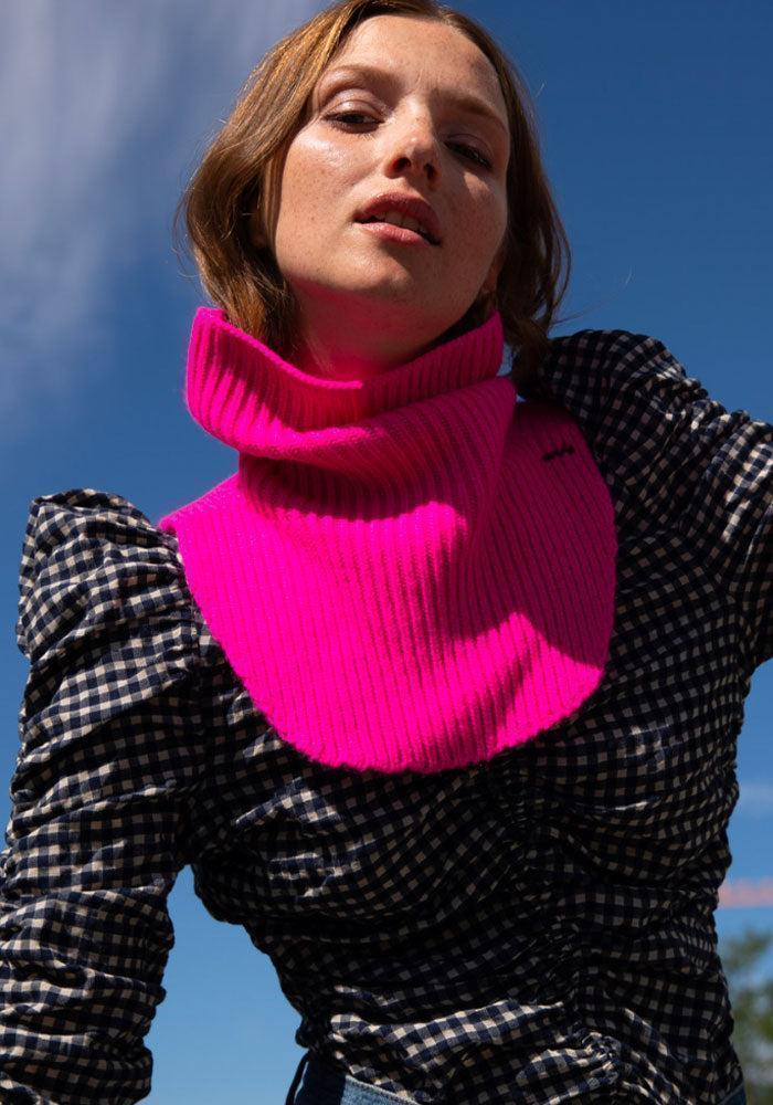 Col En Cachemire "Koon" Rose Fluo - Koon Cachemire