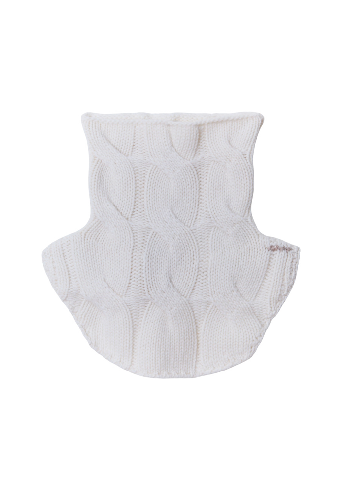 Col En Cachemire Cable Blanc - Koon Cachemire