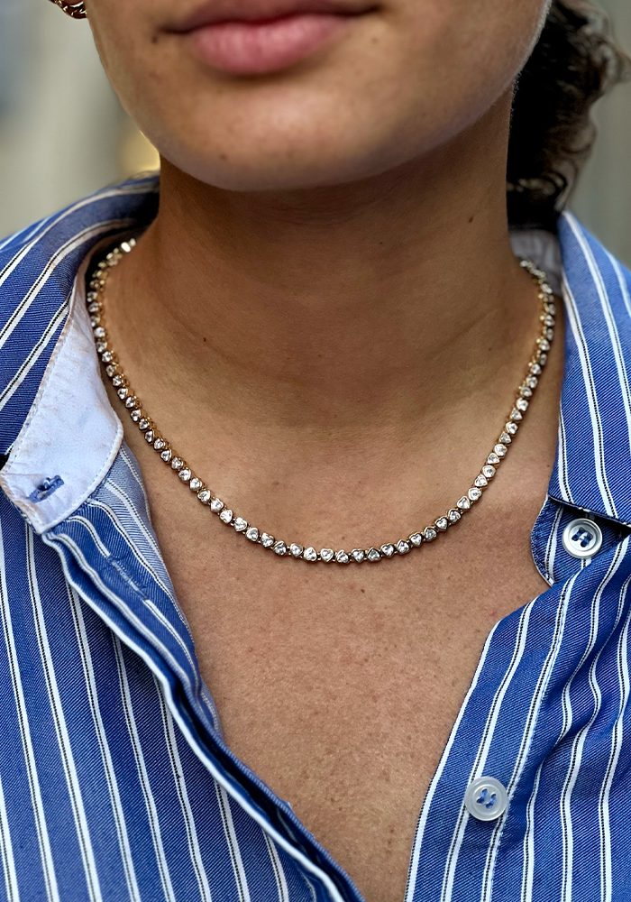 Collier Kory Plaqué Or - Maison Baika