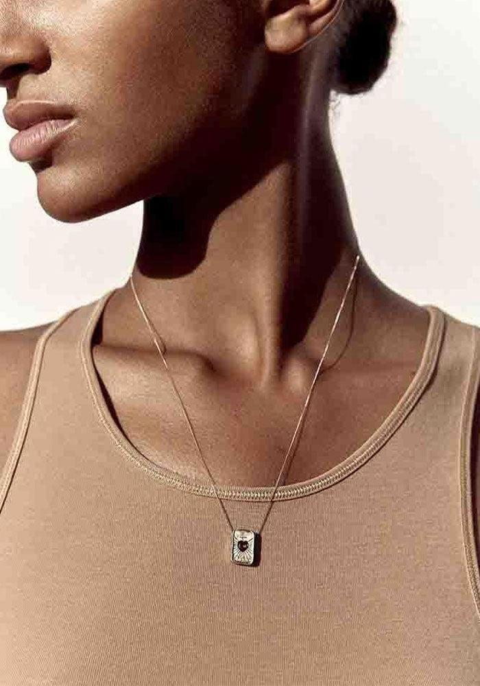 Collier L'Amour Grenat - Pascale Monvoisin
